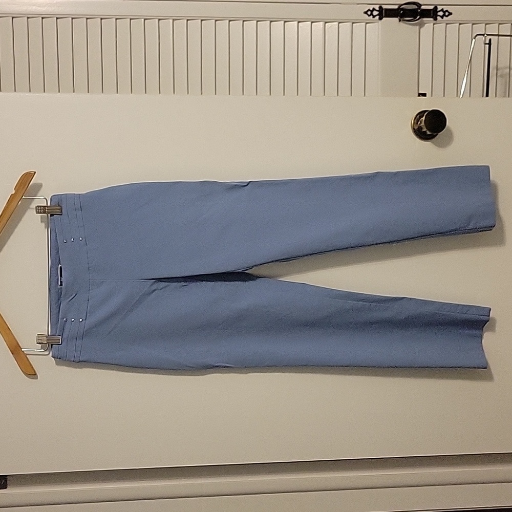 JM Collection Studded Pull-on Medium Blue Pants Size PP